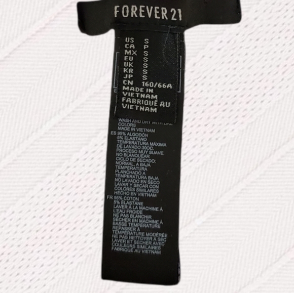 Forever 21• Cotton leggings- black/white stripes- Size S (Fits li… - Picture 5 of 5